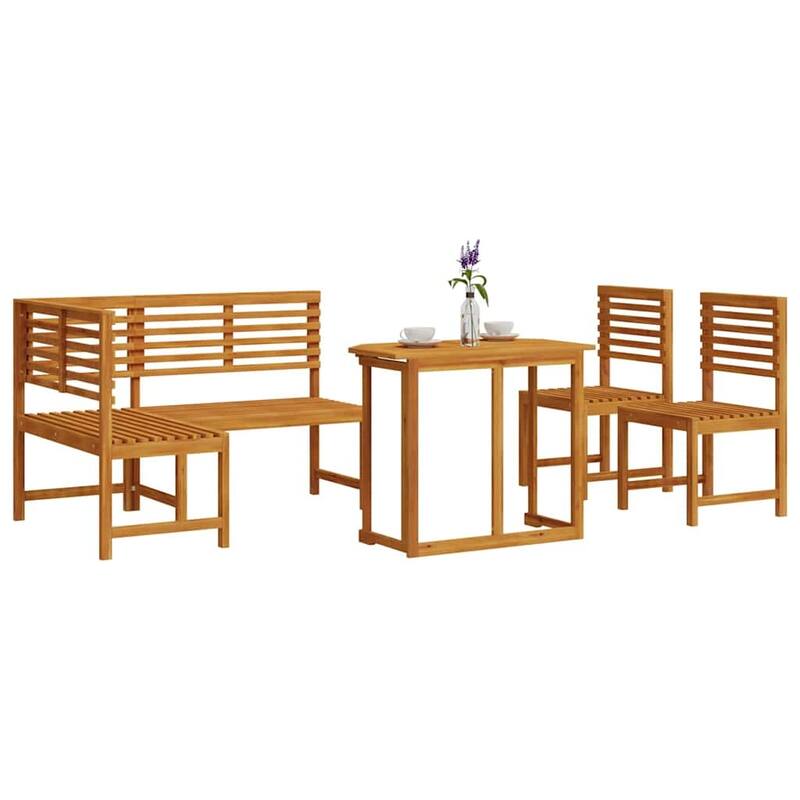 vidaXL Garden Bench Set Brown solid acacia wood - 20 x 35 x 30