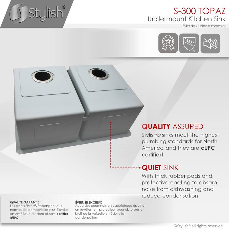 28"L x 18"W Stainless Steel Double Basin Undermount Kitchen Sink with Grids and Strainers