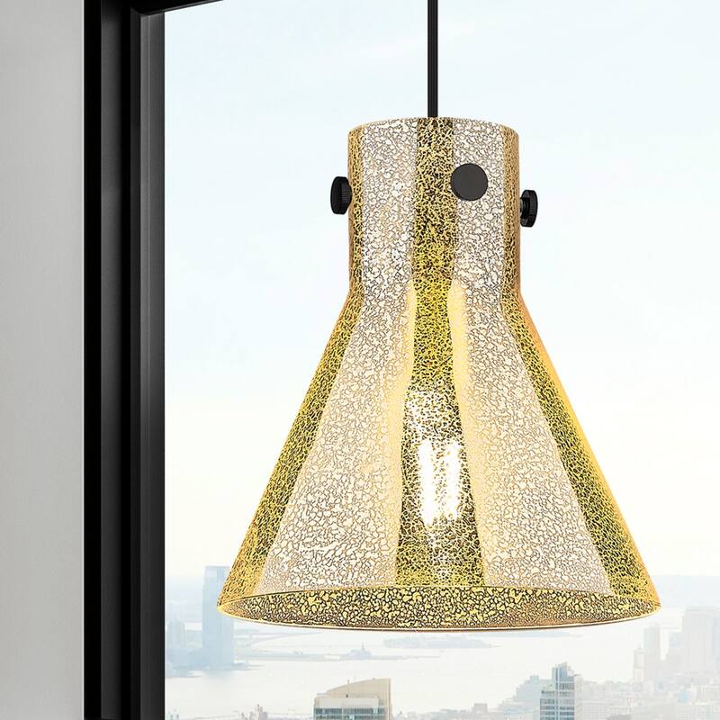 Innovations Lighting 410-1PM-G411-10ME Newton Cone 10" Wide Cord Hung