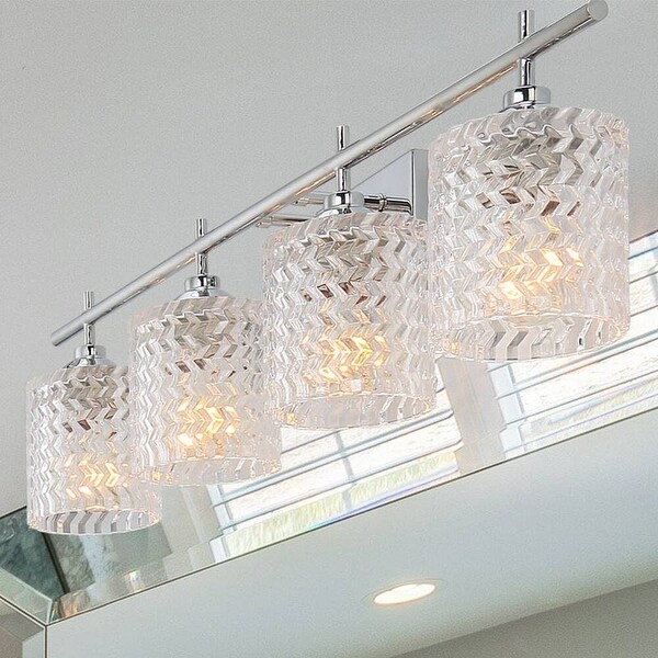 Copper Grove Ales Modern Elegant 4-light Crystal Vanity Globe Sconce. Opens flyout.