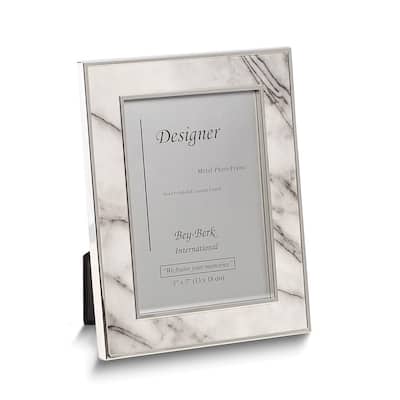 Curata Marble Design 5x7 Picture Frame with Easel Back