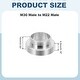 preview thumbnail 16 of 26, Faucet Aerator Adapter, Male to Male Brass Faucet Adapter with Washer for Kitchen Bathroom Sink Water Filter - Silver M30 Male to M22 Male, 14mm Length