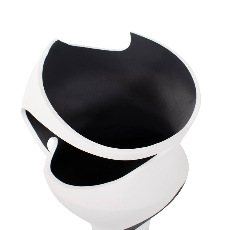 Rapsie Black and White Vase- Short