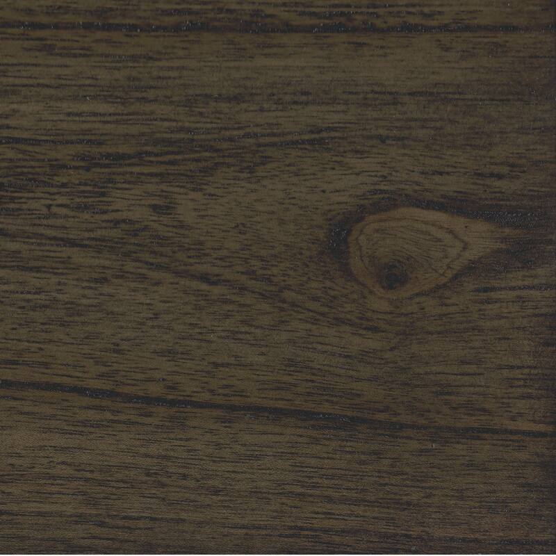 Belinda Credenza Desk with Shelves and Drawers, Classic Brown, 44 Inch