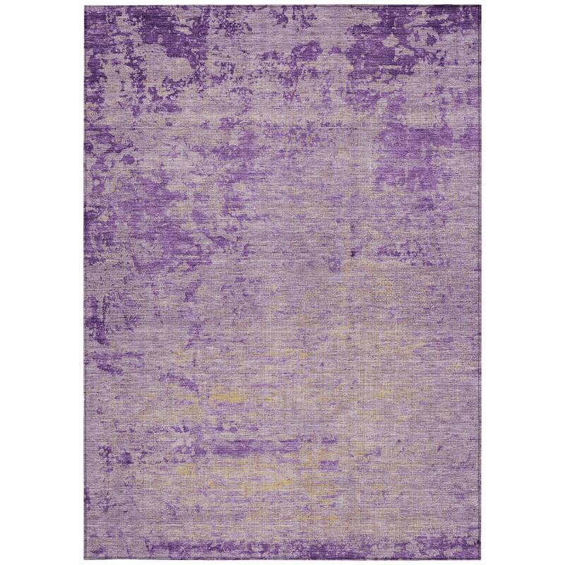 HomeRoots Abstract Transitional Rectangle Outdoor Rug