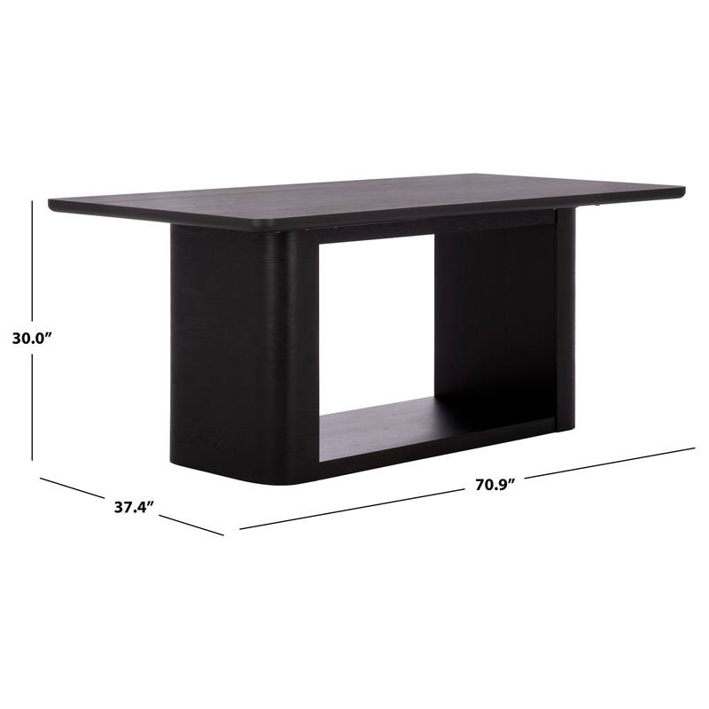 SAFAVIEH Couture Howard Oak Wood Dining Table - 71"W x 37"D x 30"H