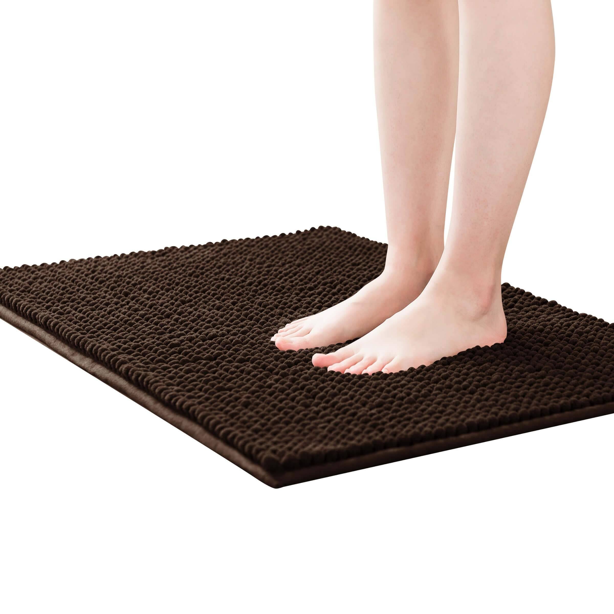 Subrtex Chenille Soft Rugs Super Water Absorbing Shower Mats On Sale