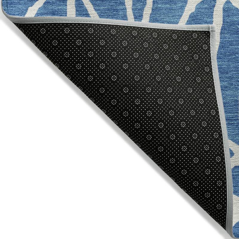 Machine Washable Indoor/ Outdoor Modern Chantille Rug