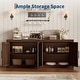 preview thumbnail 16 of 16, Garvee 70.8" Mid-Century Modern Sideboard Buffet Cabinet with 4 Wood Doors and Modular Storage