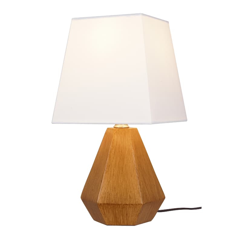 Catalina Geometric Table Lamp - Wood