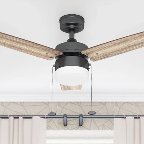 Copper Grove Glenfaba 42-inch Espresso Ceiling Fan with 3 Barnwood Blades
