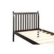 preview thumbnail 6 of 9, Platform Bed with Wooden Slat System for Supple Mattress Support - Size Tiwn, Espresso