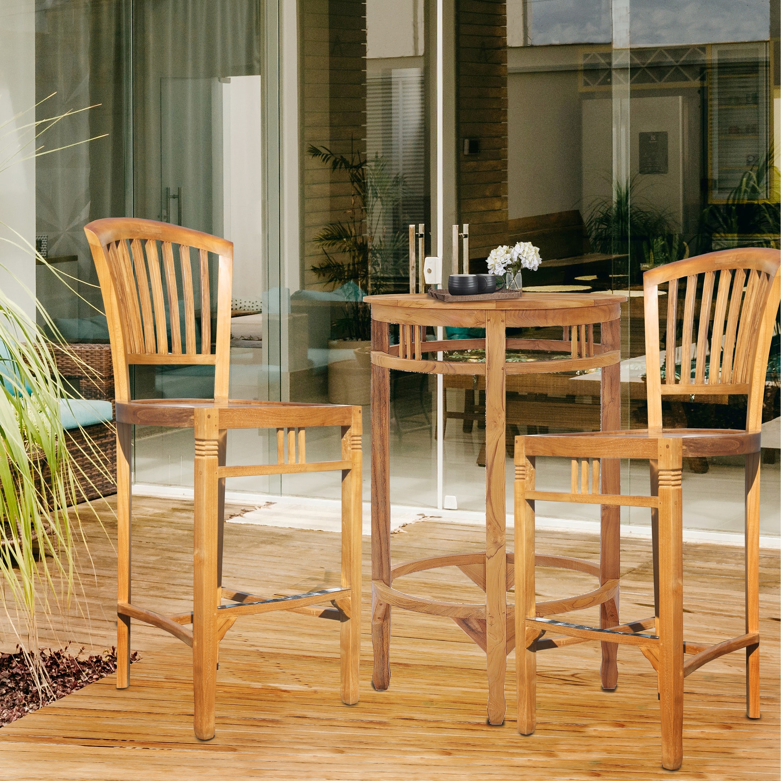 Chic teak shop bar stools