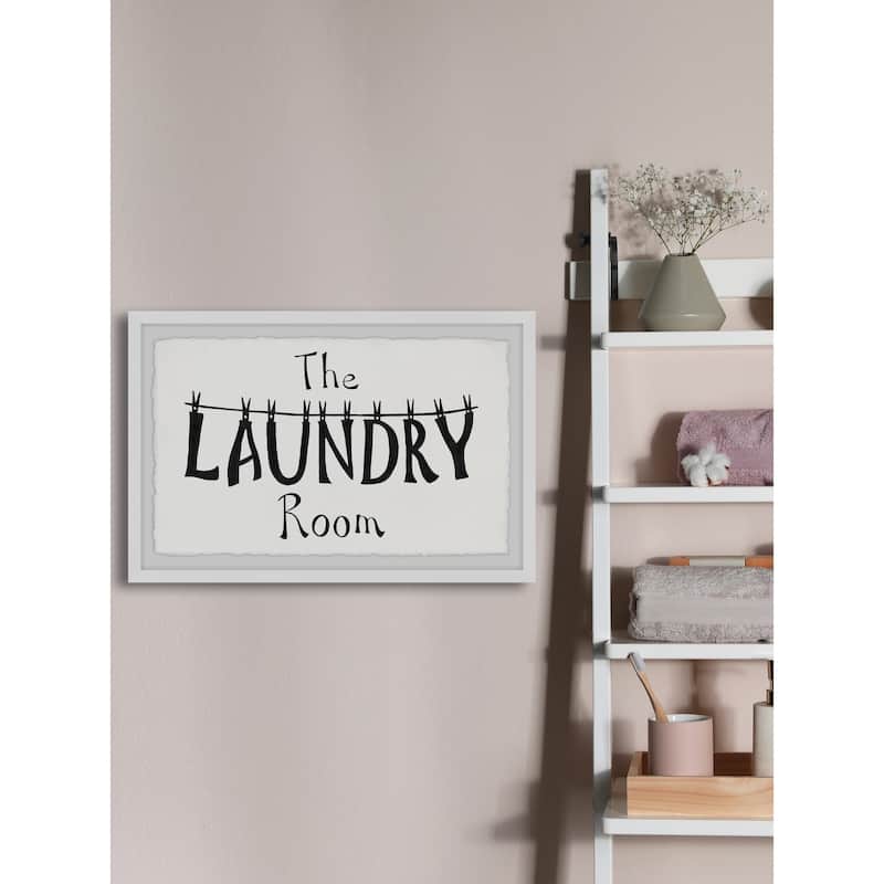 'The Laundry Room' Framed Painting Print
