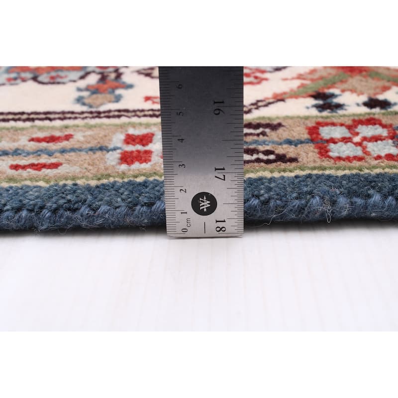 ECARPETGALLERY Hand-knotted Serapi Heritage Dark Blue Wool Rug - 8'11 x 12'0