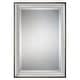 preview thumbnail 1 of 0, Uttermost Lahvahn 34" x 24" Portrait Style Contemporary Wall Mirror Gloss White / Silver
