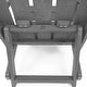 preview thumbnail 53 of 172, Shoreline Fully Assembled All-Weather HDPE Outdoor Folding Modern Adirondack Chair