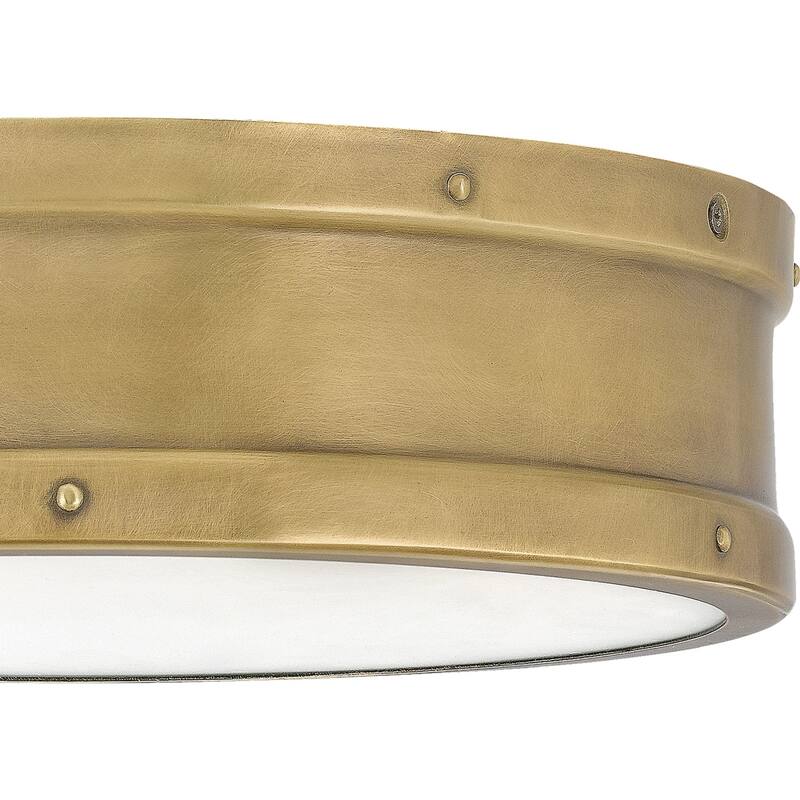 Roseto Cole 13" Wide LED Flush Mount Drum Ceiling Fixture