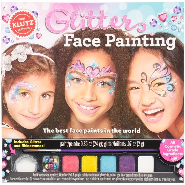 Shop Glitter Face Painting Book Kit Overstock 17356159
