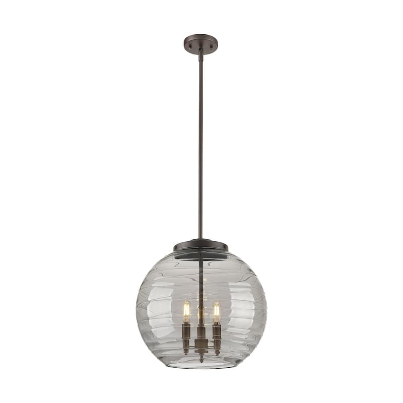 Innovations Lighting 221-3S-18-16 Athens Pendant Athens Deco Swirl 3