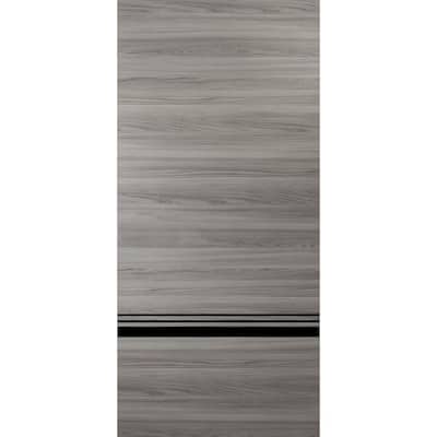 Slab Barn Door Panel 18 x 80 Planum 0012 Grey Matte with Sturdy Finished