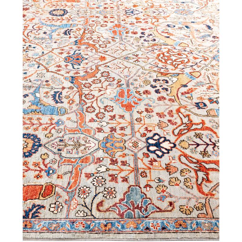 Serapi One-of-a-Kind Hand-Knotted Area Rug - Gray - 8' 0" x 9' 10"