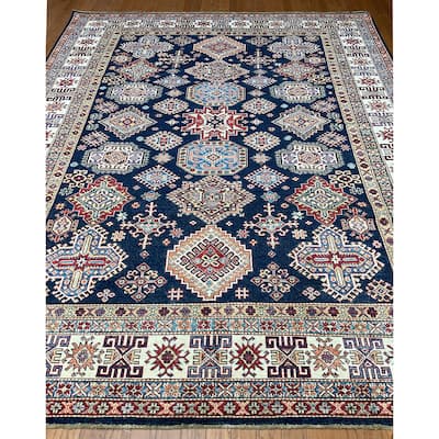 HERAT ORIENTAL Handmade Super Kazak Wool Rug - 7'10" x 9'10"