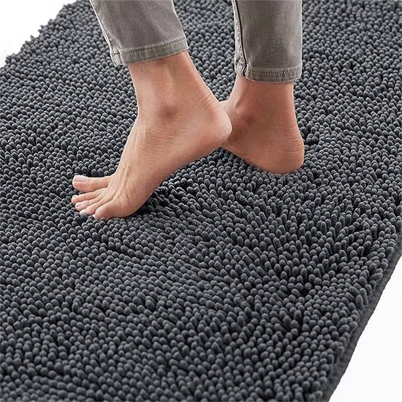 Machine Washable Rugs - Charcoal - 24" x 17"