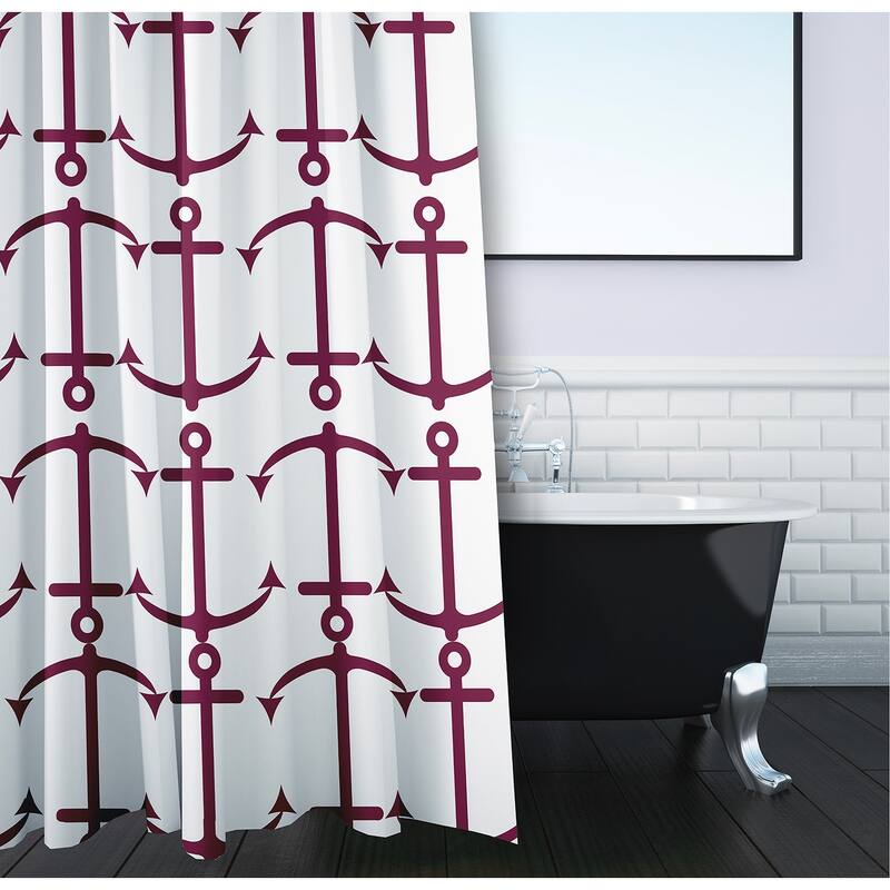 Anchor Pattern Shower Curtain