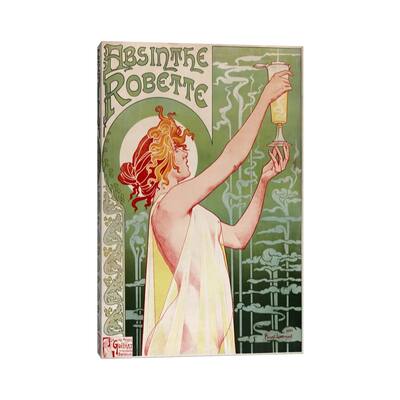 iCanvas "Absinthe Robette Vintage Poster" by Henri Privat-Livemont Canvas Print