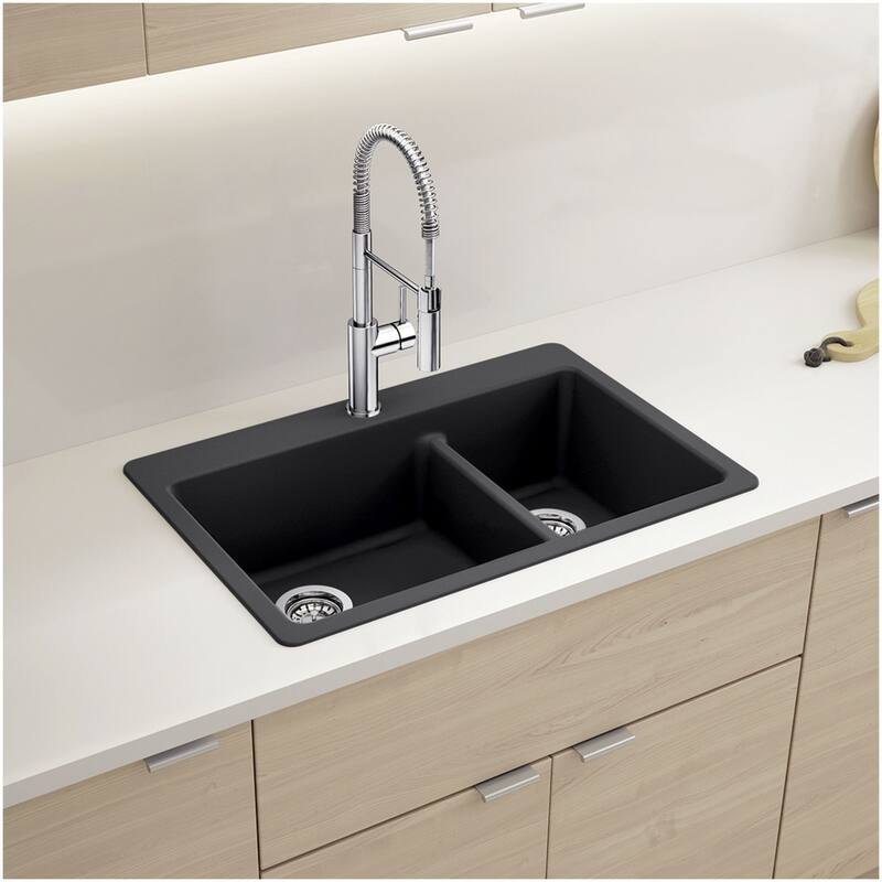 Blanco 443213 Liven 33" Drop-In/Undermount 60/40 Double Basin