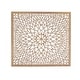 preview thumbnail 16 of 19, Light Brown Wood Handmade Intricately Carved Floral Home Wall Decor with Mandala Design