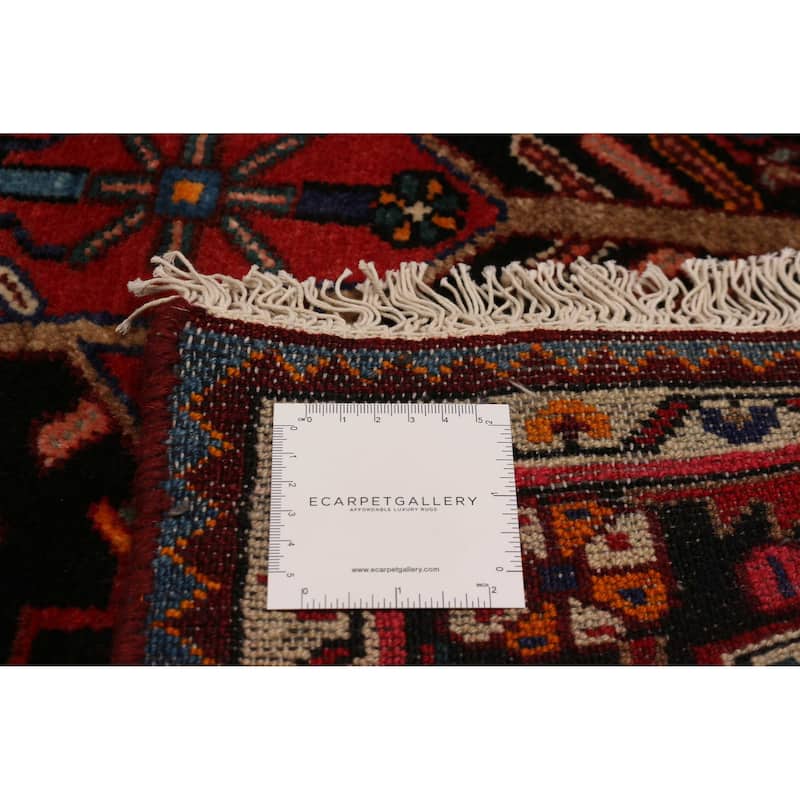 ECARPETGALLERY Hand-knotted Anatolian Vintage Black, Red Wool Rug - 3'7 x 6'0