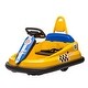 preview thumbnail 98 of 96, Kids 6V Ride-On Bumper Car with Parental Remote, Bluetooth Music, and Anti-Collision Padding Yellow