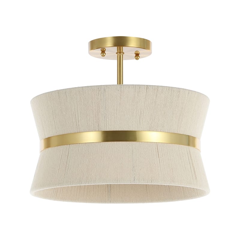 SAFAVIEH Gianangela 3-Light 13-inch Semi Flush Mount (LED Bulbs Included) - 13 In. W x 13 In. D x 11 In. H