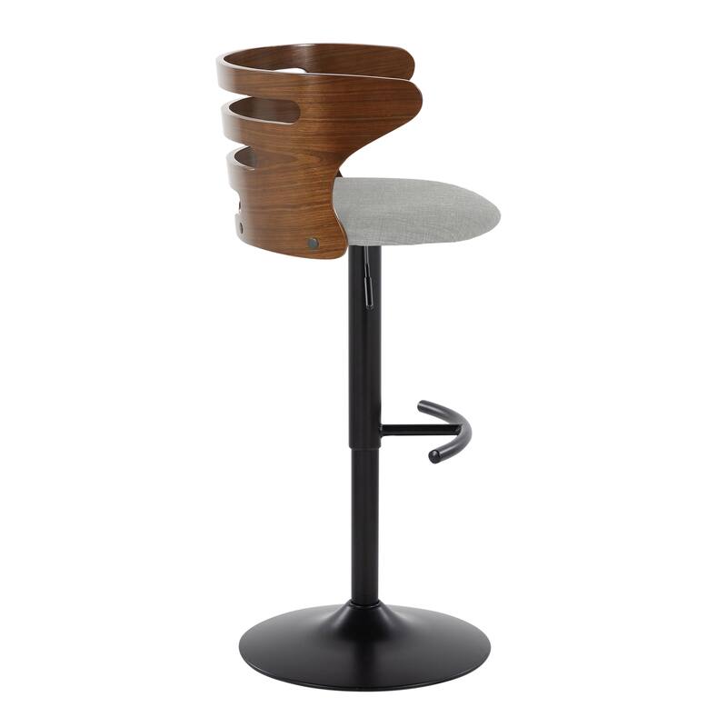 Carson Carrington Cranagh Adjustable Bar Stool with Rounded T Footrest (Set of 2)