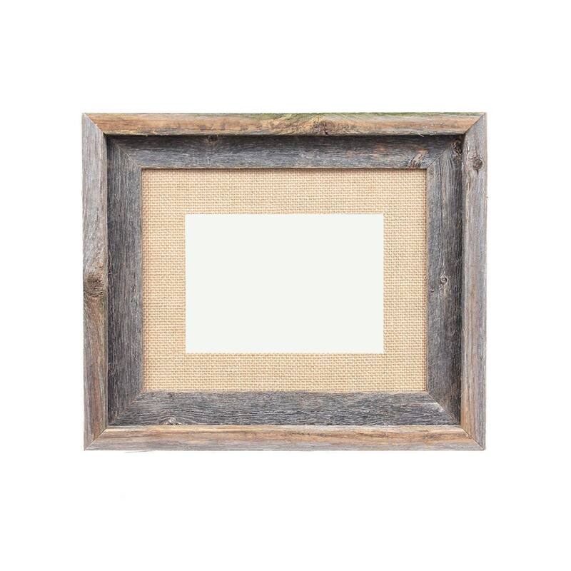 HomeRoots 11" x 14" Brown Solid Wood Hanging Picture Frame
