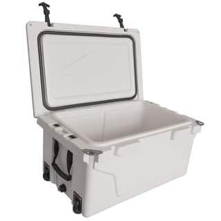 65 qt. Outdoor Portable Ice Chest Camping Cooler with Wheels