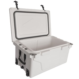 65 qt. Outdoor Portable Ice Chest Camping Cooler with Wheels