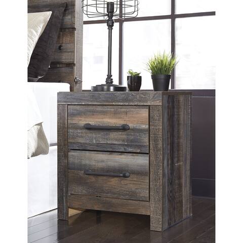 Drystan Two Drawer Casual Night Stand