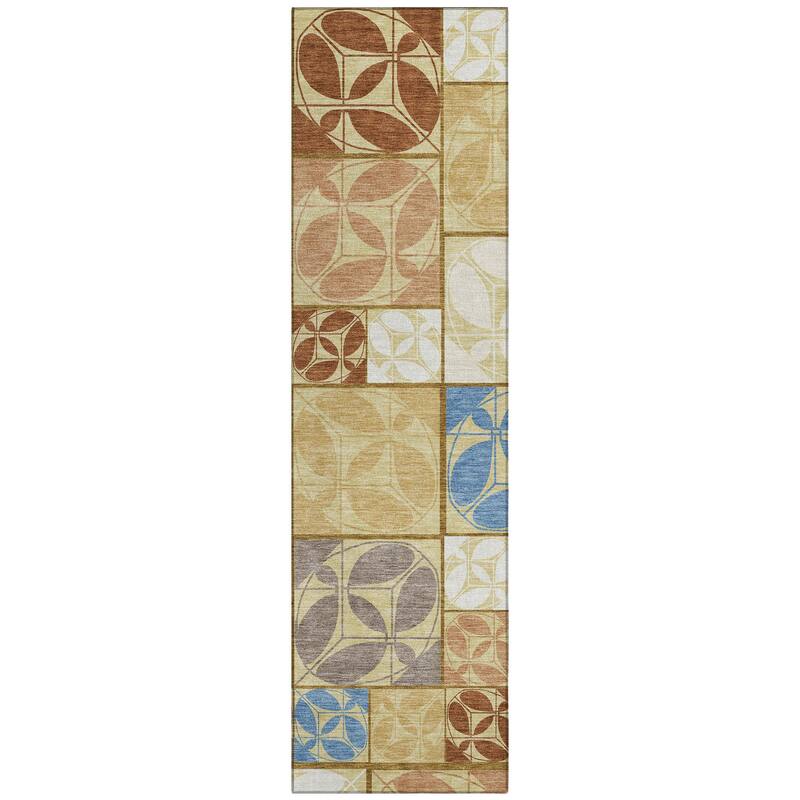 Machine Washable Indoor/ Outdoor Patch Lupton Chantille Rug