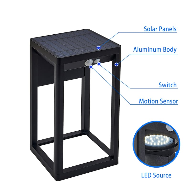 Solar led wall sconce 11 inch