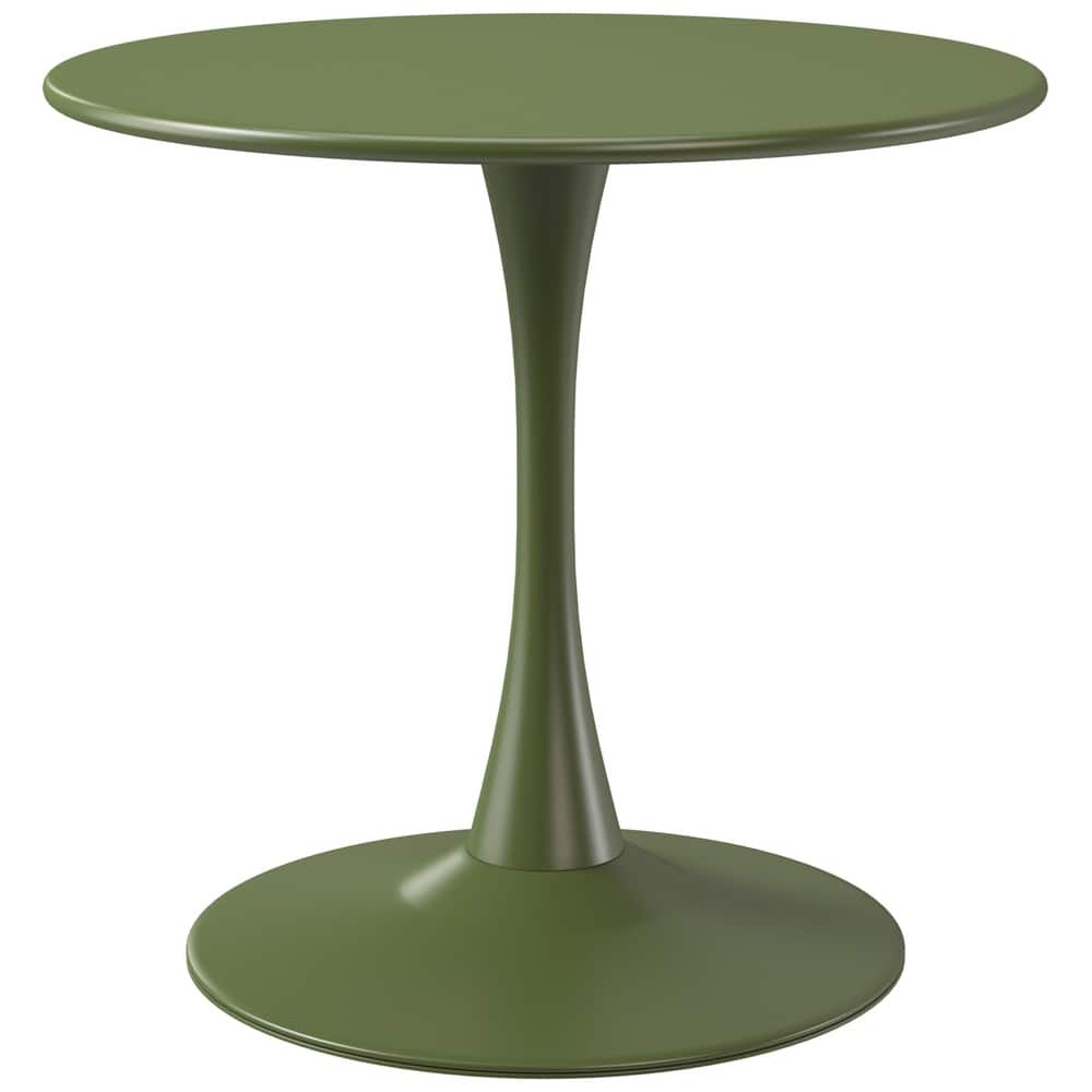 Frond and Form 31.5 Inch Outdoor Steel Dining Table