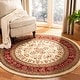 preview thumbnail 49 of 140, SAFAVIEH Lyndhurst Kuralay Traditional Oriental Rug 4' Round - Ivory/Red - Round