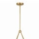 preview thumbnail 6 of 7, Xavier 4 Light Vibrant Gold Chandelier - 31.75"W x 17"H