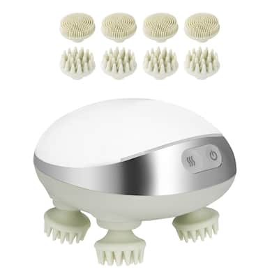 Electric Scalp Massager with Heat for Hair Growth, Deep Clean, Stress Relax - 4-mode settings