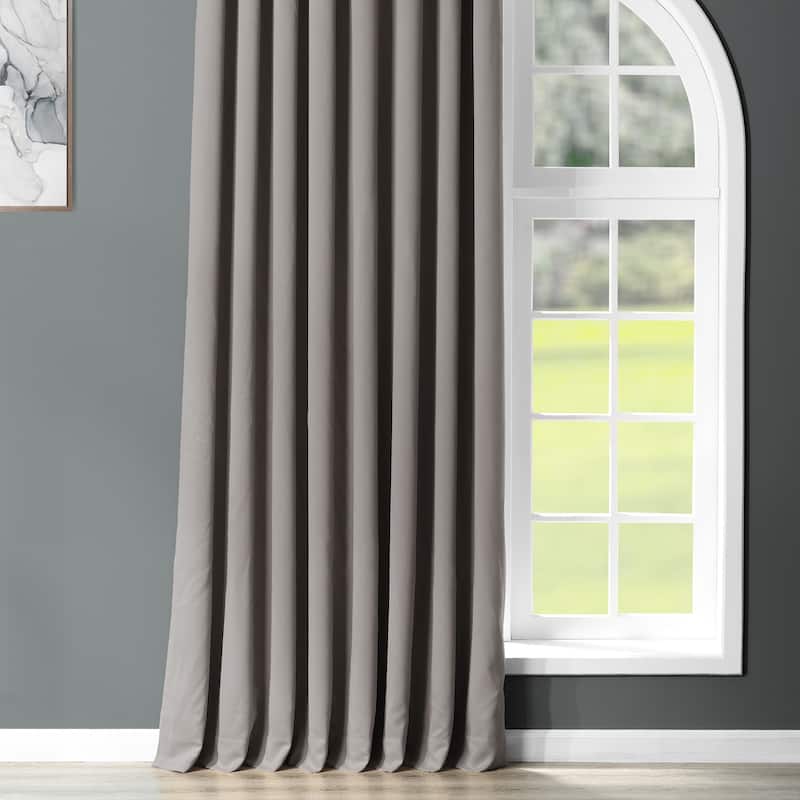 Exclusive Fabrics Extra Wide Room Darkening Grommet 96-inch Curtain (1 Panel)