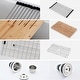 preview thumbnail 7 of 8, Dornberg Fireclay 30" L X 20" W Workstation Farmhouse Kitchen Sink With Accessories