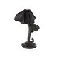 preview thumbnail 7 of 6, Black Polystone Mom and Baby Elephant Decorative Sculpture