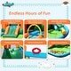 preview thumbnail 7 of 7, Costway Inflatable Bounce House Kids Water Splash Pool Dual Slide